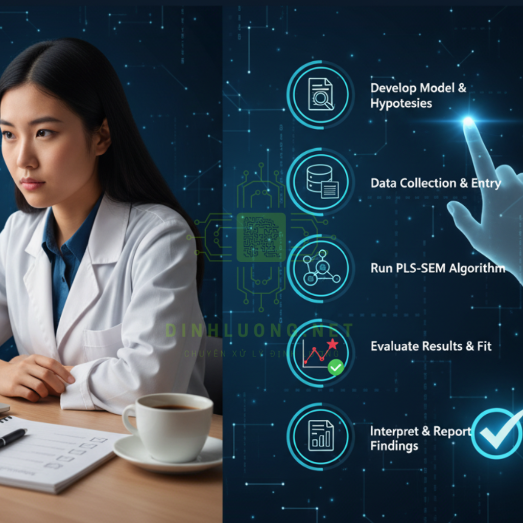 Checklist các bước làm nghiên cứu định lượng với SmartPLS