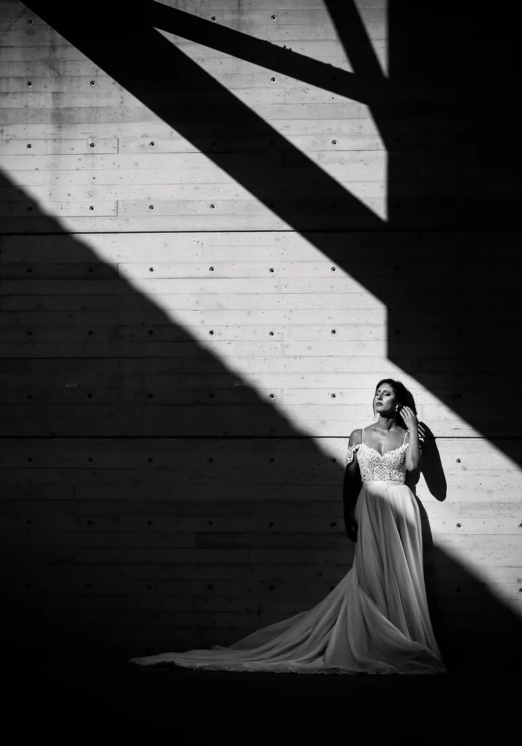 Wedding couple portrait photographed by Studio Photo Creation