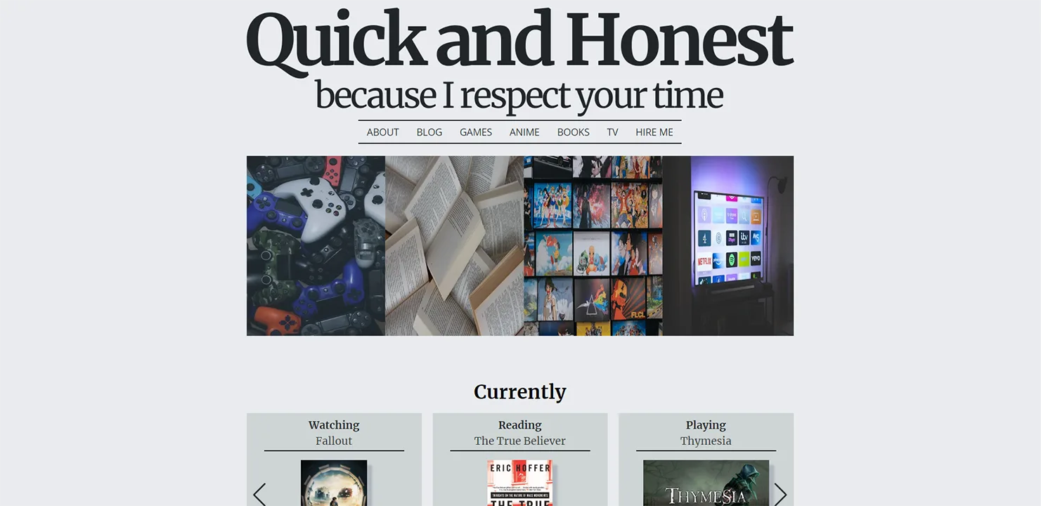 blog website