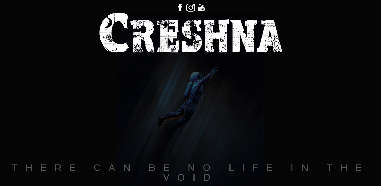 creshna music band website preview