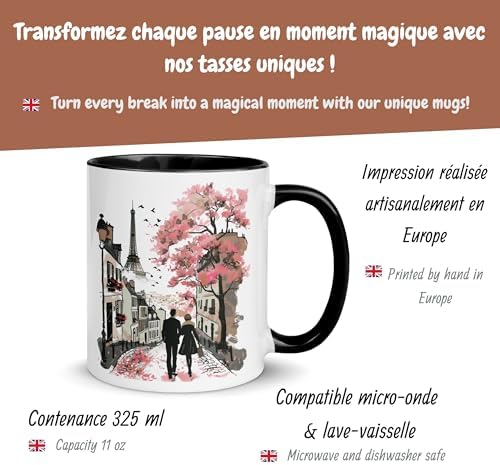 Vue 3 de Mug Paris Tour Eiffel