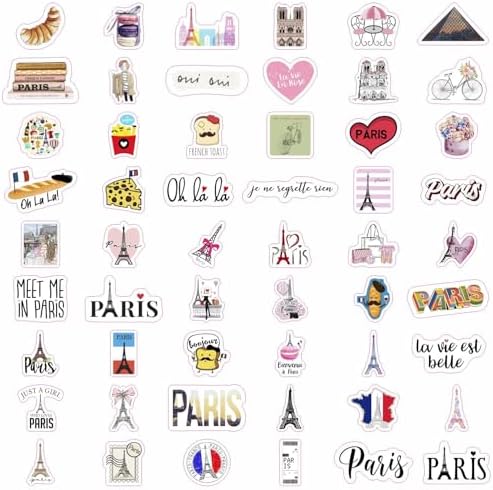 Vue 3 de Autocollants Paris Elegants Designs