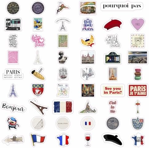 Vue 4 de Autocollants Paris Elegants Designs
