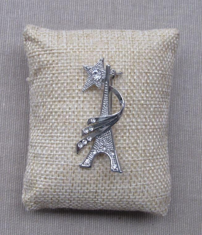 Vue 2 de Broche Bijou Tour Eiffel