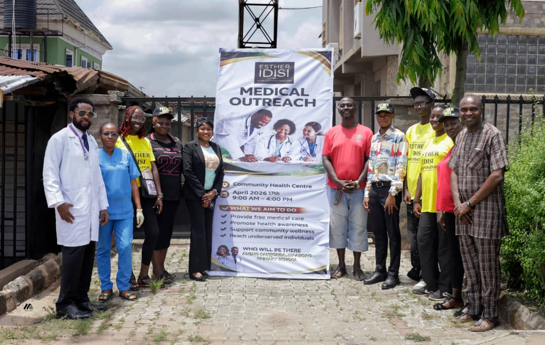 The Esther Idisi Foundation team during a community outreach