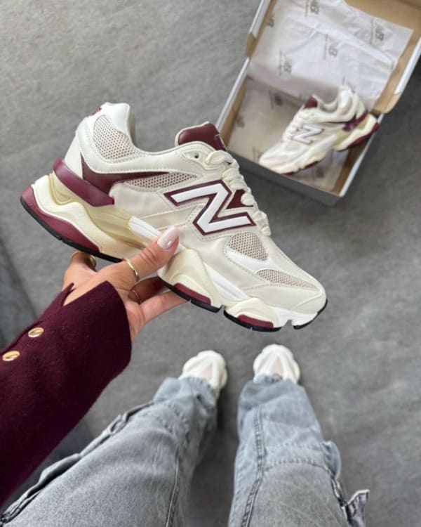 New balance 9060 - Bege e Vinho
