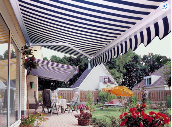 Front yard fixed awning