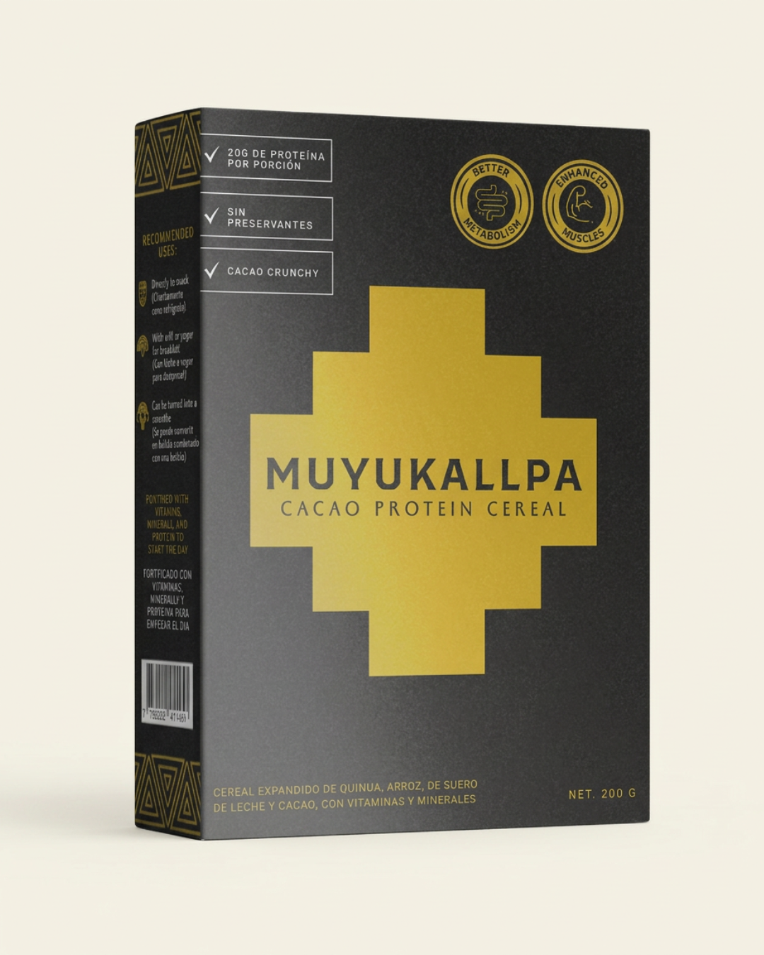 MUYUKALLPA Cacao Protein Cereal