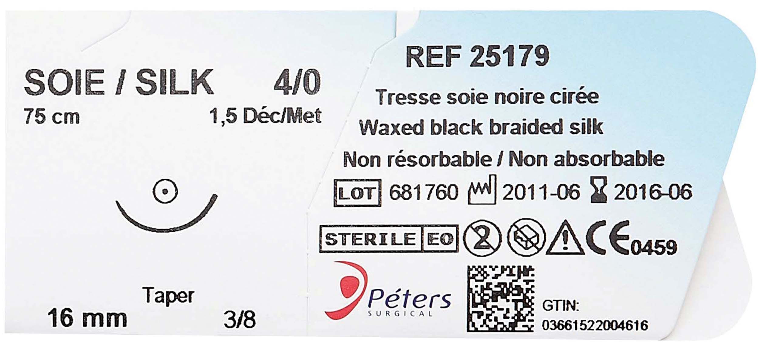 Suture Soie Noir