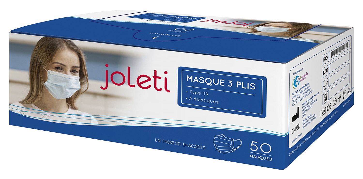 Masque 3 PLI TYPE IIR JOLETI  Eastique