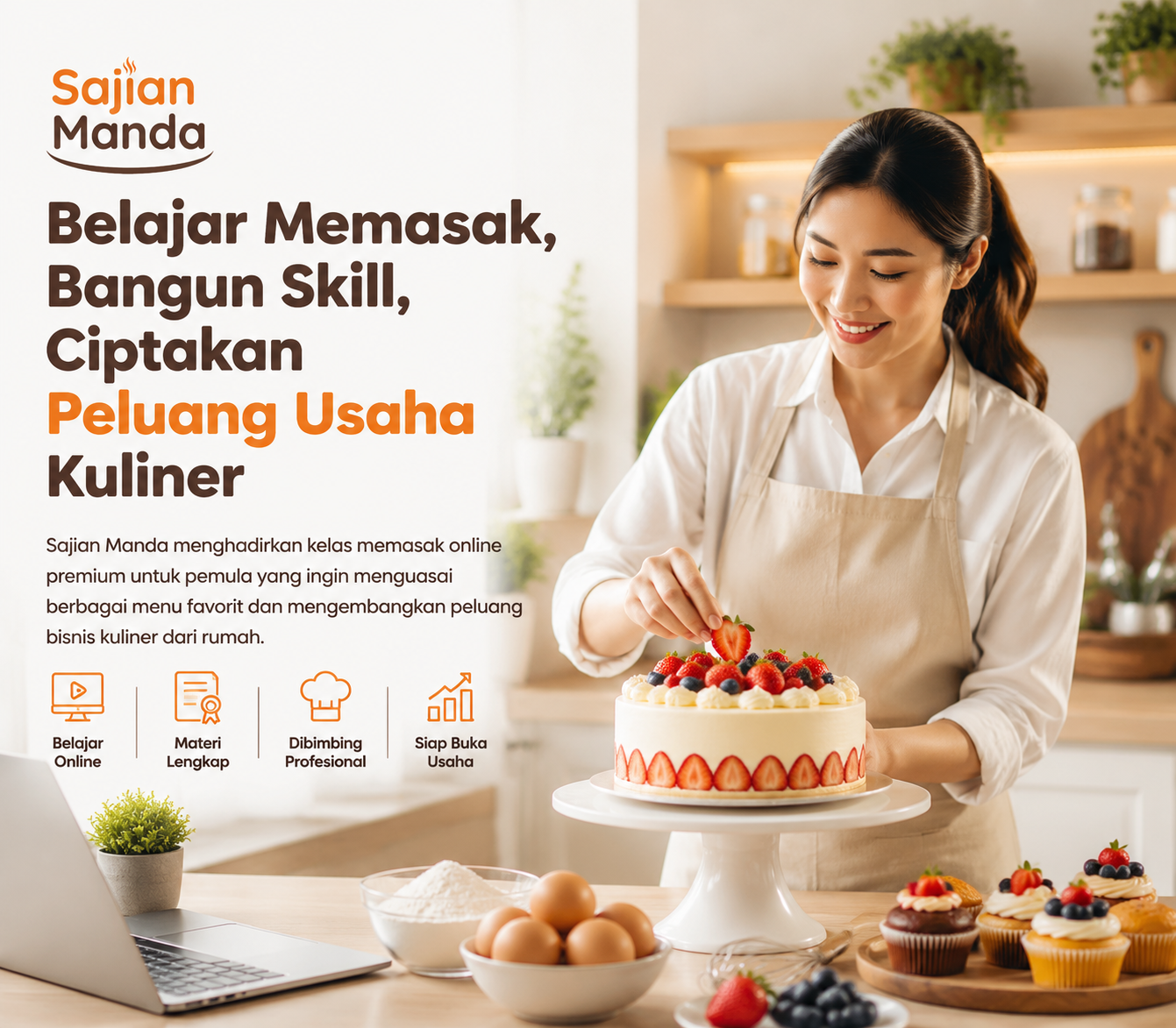 Kelas memasak premium Sajian Manda