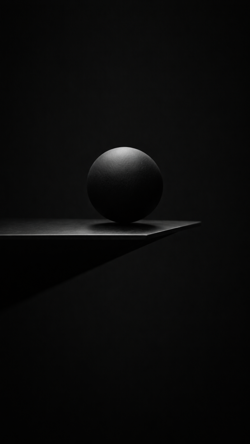 Balanced Sphere on Sharp Platform