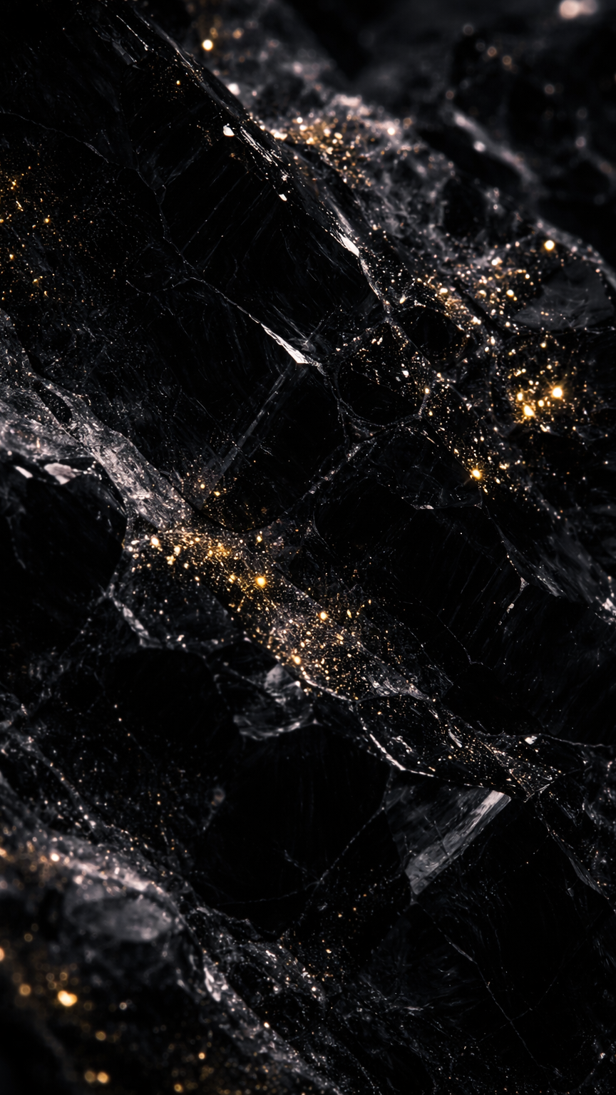 Black Onyx with Golden Flecks