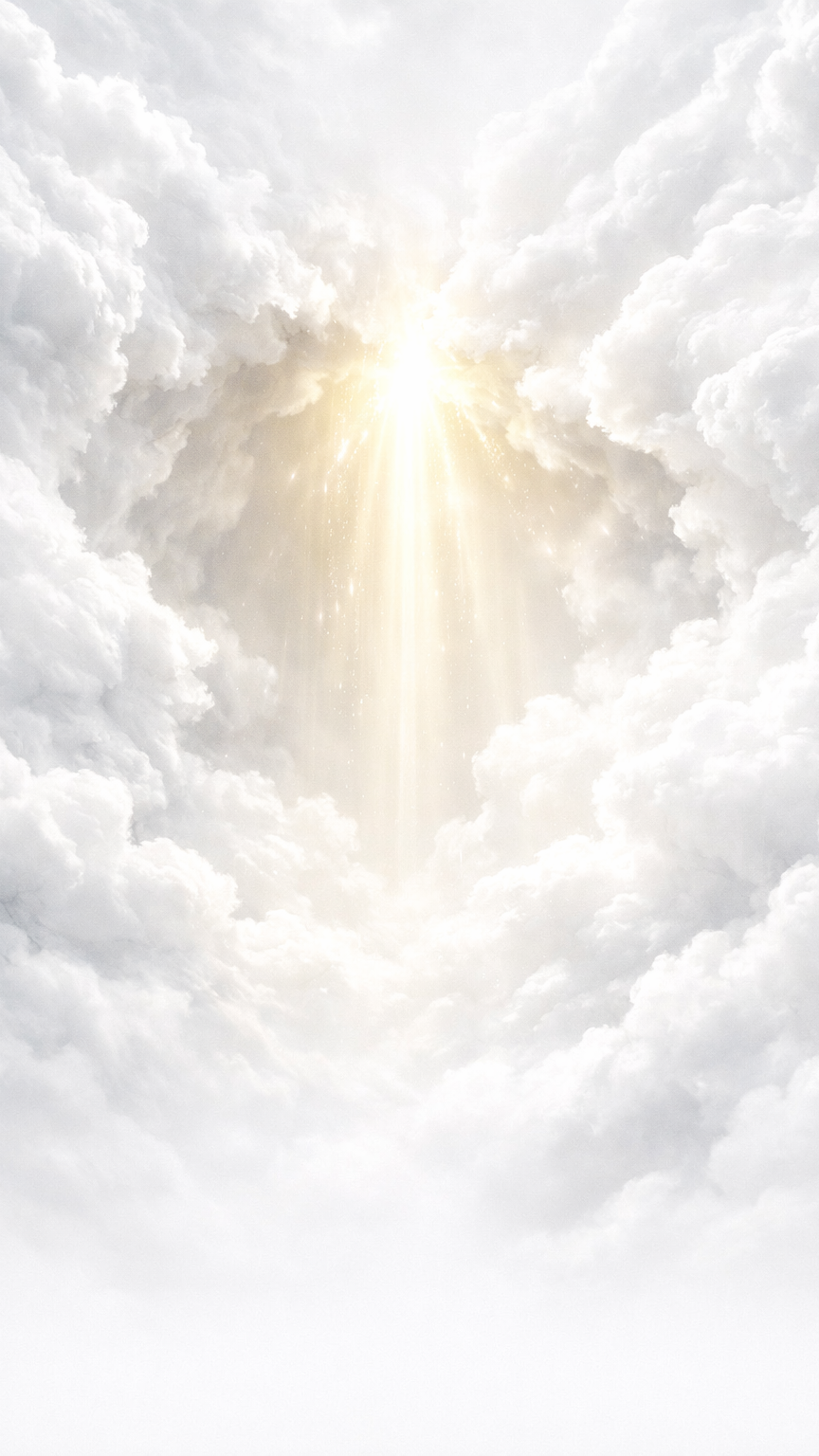 Divine Light Through Marble Clouds