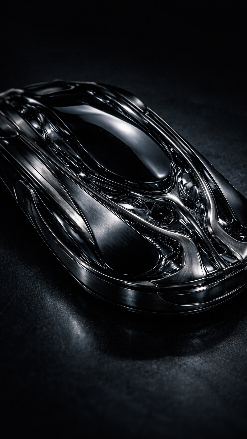 Futuristic Device on Oak Surface