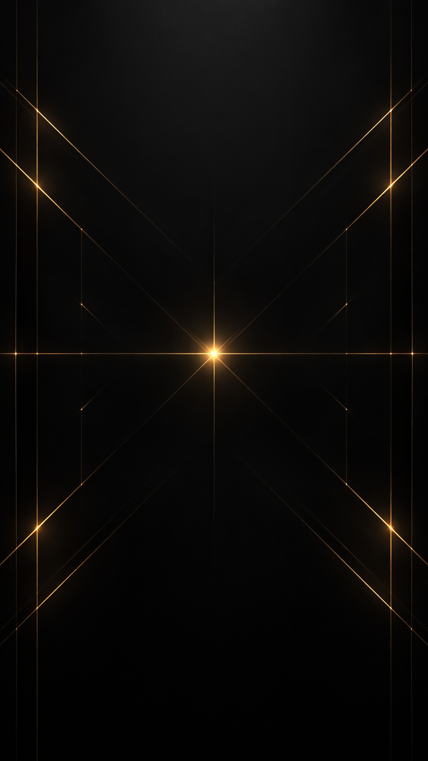 Futuristic Gold and Black Grid Design