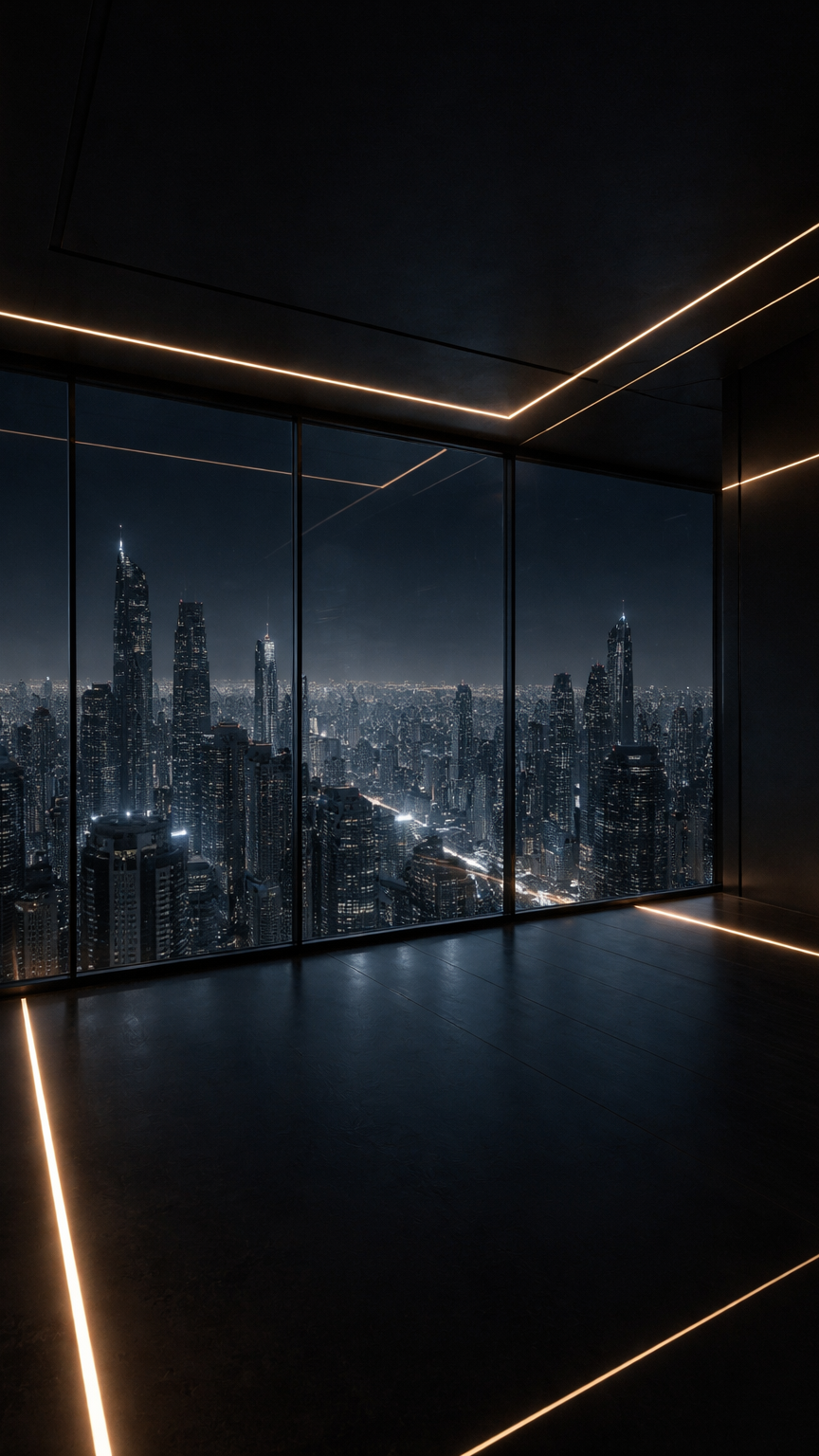 Futuristic Penthouse with City View