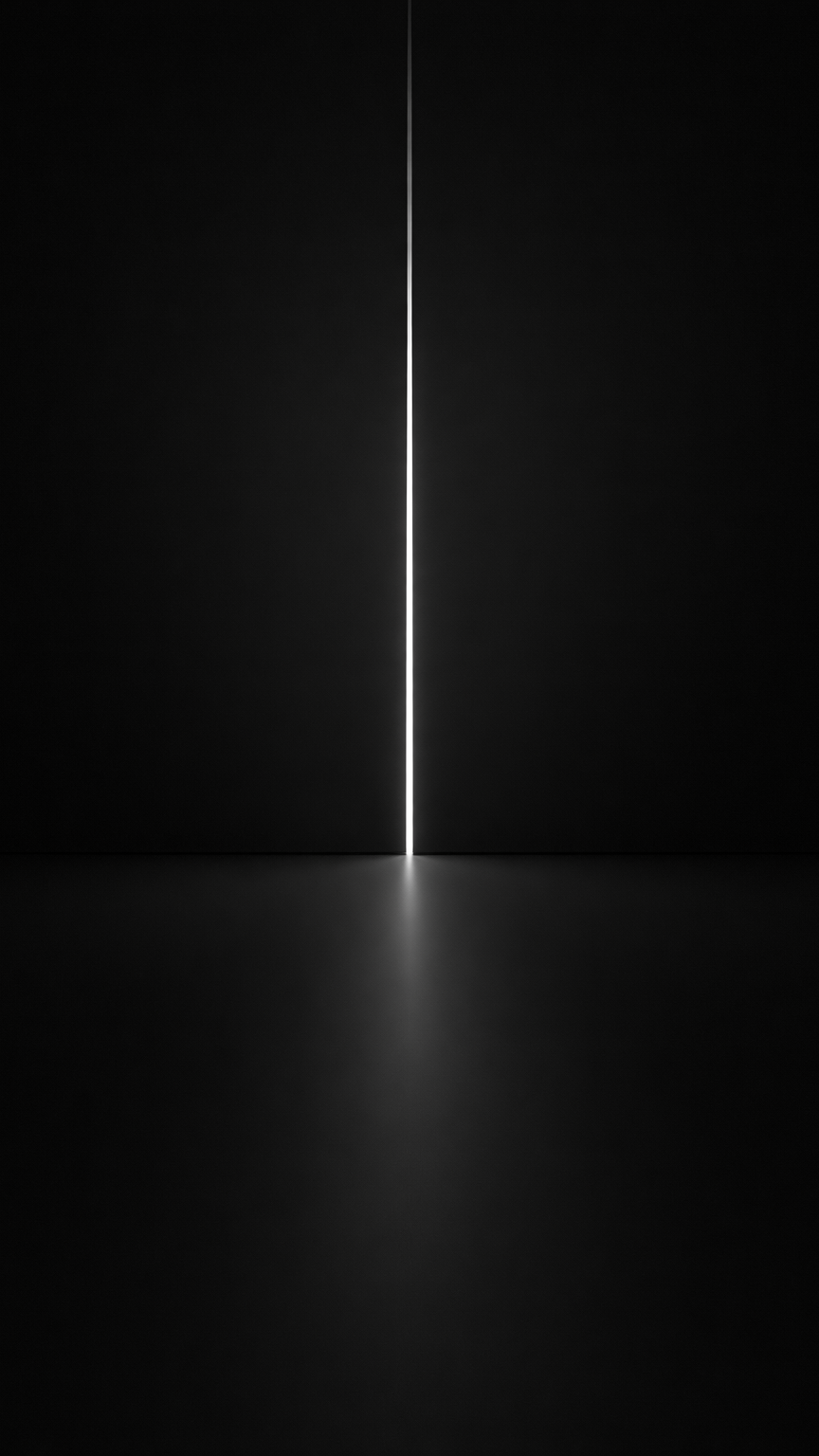 Minimalist Black Room with Light Line