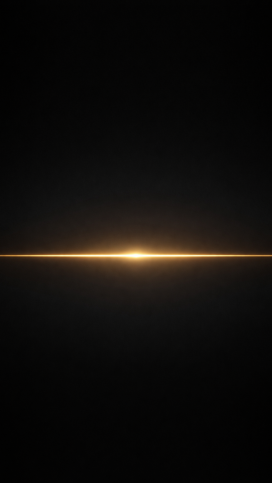 Molten Gold Line in Darkness