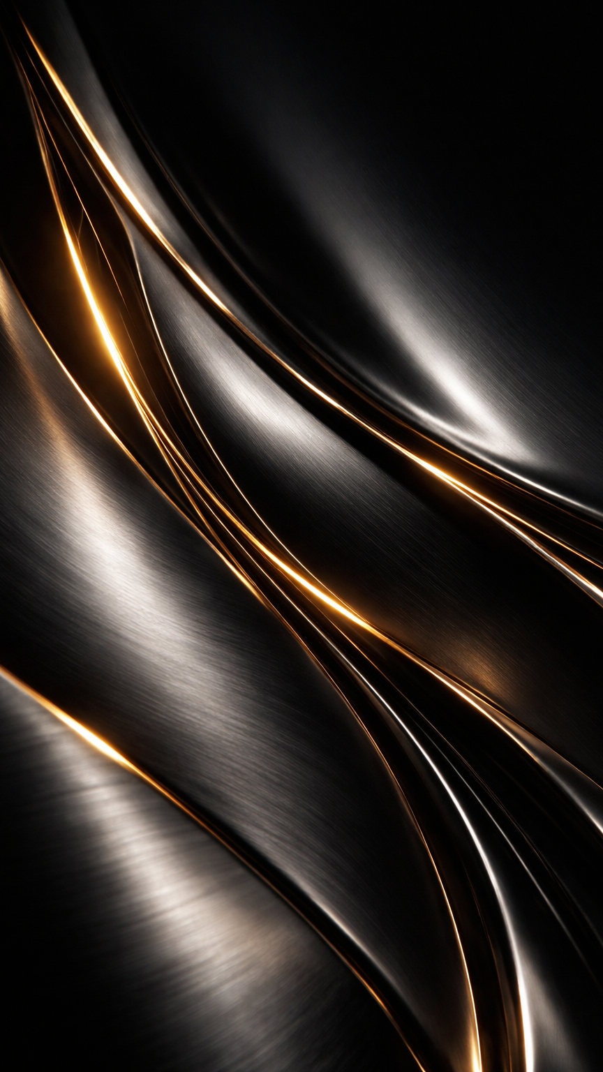 Molten Gold on Black Titanium