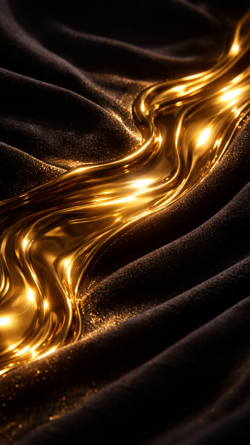 Molten Gold on Black Velvet