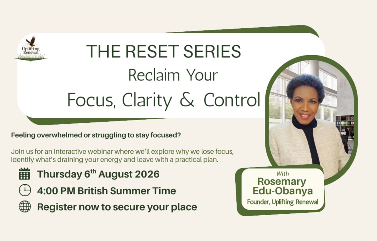 Reclaim your focus, clarity & control: Join the first webinar in our reset series