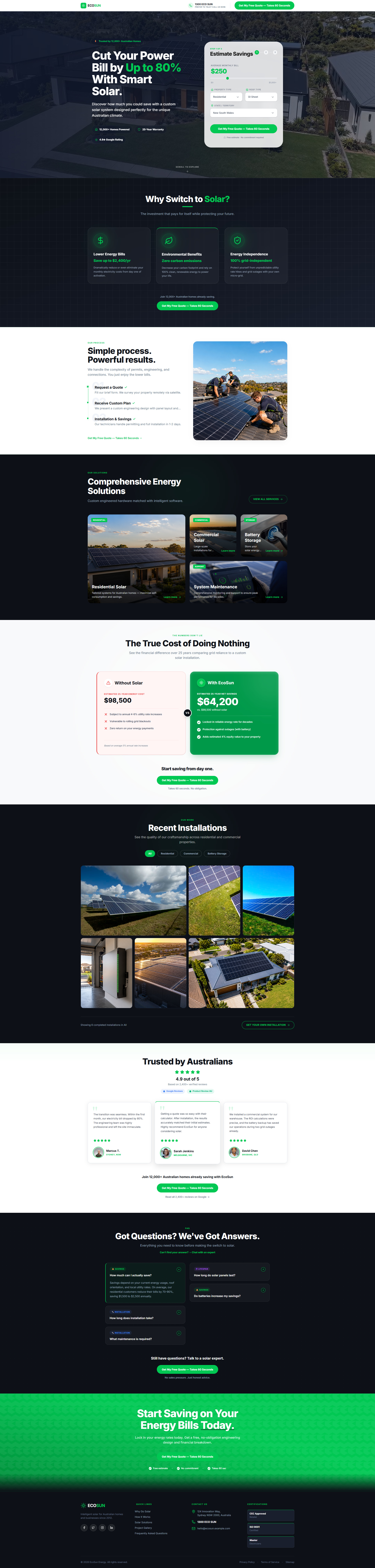 EcoSun Solar Website
