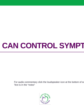 You can control symptoms cover