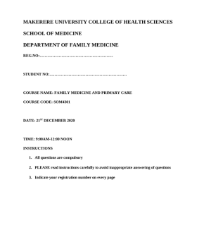 FAMILY MEDICINE AND PRIMARY CARE cover