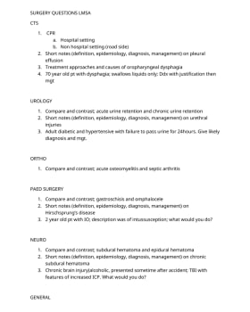SURGERY QUESTIONS LMSA CTS cover