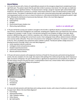 Internal Medicine Past Paper cover
