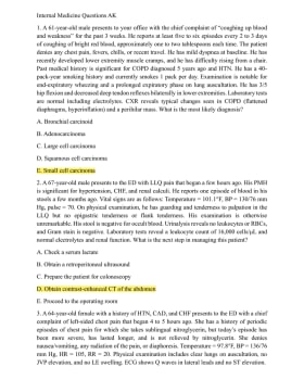 Internal Medicine Questions AK cover