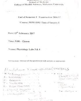 Clinical Surgery 1 Summative 2016 cover