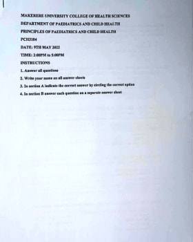 Paed past paper 2022 cover