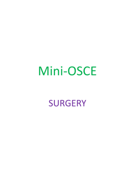 Mini OSCE Surgery cover