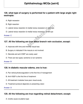 Ophthalmology MCQs [set-6] cover