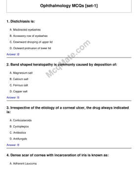 Ophthalmology MCQs [set-1] cover