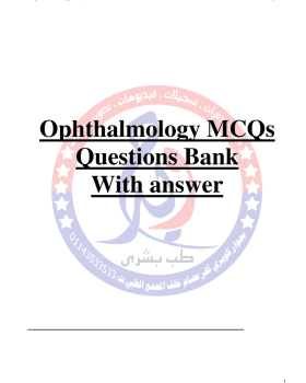 Ophthalmology MCQsQuestions Bank With answer cover