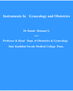 Instruments in Gynecology and Obstetrics cover