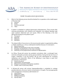 BASIC Examination Questions cover