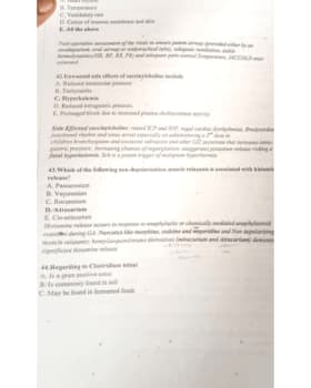Other Mcqs Anaesthesia cover