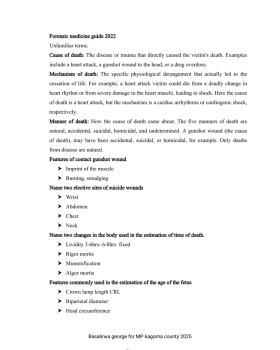 Forensic Medicine Marking Guide 2022 cover