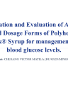 Reformulation and Evaluation of Solid Dosage Forms of Glucotak cover