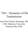 Dynamics of Disease Transmission cover