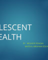 ADOLESCENT HEALTH cover