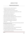 Thorax and Abdomen Revision Questions cover