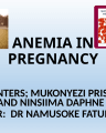 ANEMIA IN PREGNANCY cover