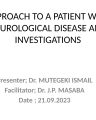 Approach to Neurological Diagnosis cover