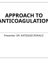 Approach to Anticoagulation cover