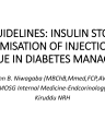 EADSG Insulin Storage and Injection Guidelines cover